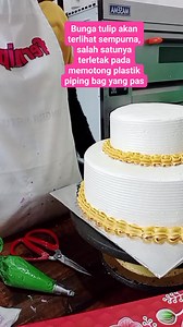 353K views · 4.8K reactions | Cara membuat bunga tulip menggunakan spuit rusia. #reels #cakes #tips #tutorial #cakeart | Shauqy Rizqy | Facebook