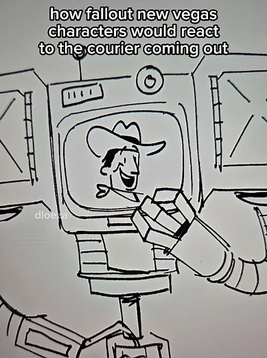the courier came out to silus mid-interrogation #falloutnewvegas #fallout #fnv #couriersix #meme