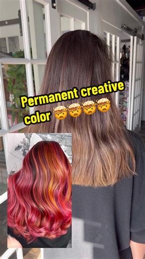 @Goldwell Professional Elumen is where its at for permanent non-oxidative fashion colors! 🌈If you struggle with lackluster, quickly fading creative color, I’m giving away my not-so-secret obsession with @goldwellus Elumen. So what is so great!?! Let me tell you! 🌈NON-OXIDATIVE PERMANENT HAIR COLOR (yes, read that again… 🤯) 🌈long-lasting results without oxidation & without ammonia 🌈more color intensity & more shine compared to oxidising permanent hair colors 🌈repairs the hair while coloring