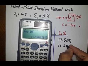 Open Methods | Fixed-Point Iteration Method | Part 2: Example