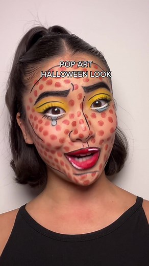 Creative Pop Art Halloween Makeup Tutorial