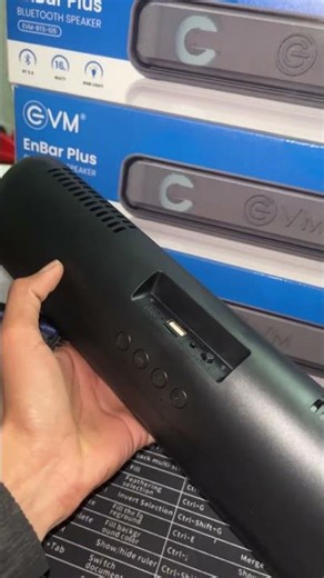 Enbar Plus Bluetooth Speaker EVM-BTS-105 16W RMS Sound Bar Bluetooth 5.3 12 Hours Playtime RGB Light