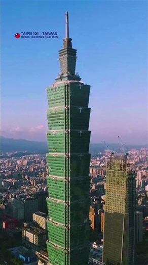 🇹🇼 Taipei 101 – Taiwan’s Iconic Skyscraper! #shorts