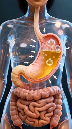Physics at work inside your stomach#PhysicsEverywhere #DigestiveSystem #HumanBody #Peristalsis