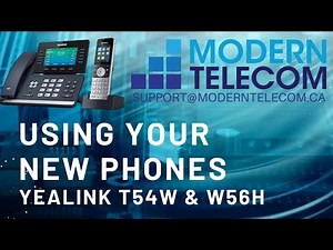 Modern Telecom Training on the Yealink T54W Desk Phone and W56H Cordless Phones