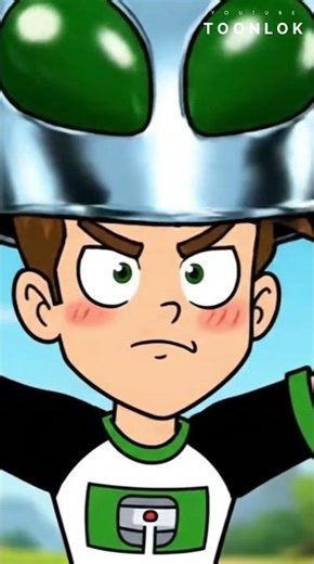 Ben 10 Big Alien Helmet 😂 | Funny Cartoon Moment | Kids Comedy Short #Ben10 #KidsComedy