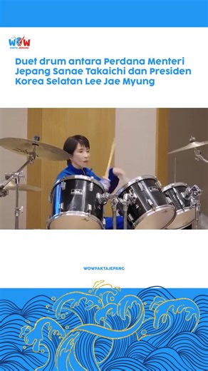 WOW FAKTA JEPANG SHARE GAME, ANIME , FILM & JAPAN CULTURE on Instagram: "Presiden Korea Selatan Lee Jae-myung dan Perdana Menteri Jepang Sanae Takaichi, terlihat menikmati momen kebersamaan saat memainkan drum secara duet dengan iringan lagu-lagu K-pop dalam rangkaian kunjungan resmi Presiden Lee ke Jepang. #wowfaktajepang"