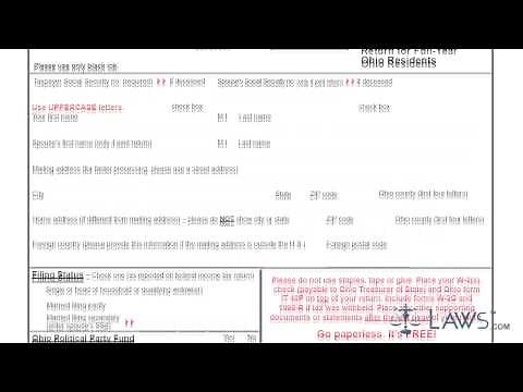 Form IT 1040EZ Individual Income Tax Return for Full Year Ohio Residents