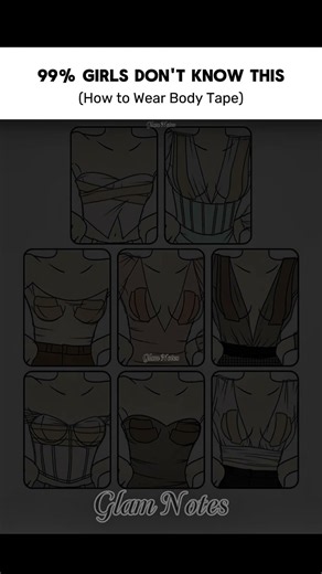 How to Use Body Tape Under Different Dresses | Easy Fashion Hack #BodyTape #FashionTape #DressHacks