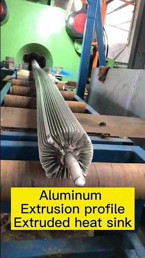 When Aluminum Extrusion Profile Comes Out From The Extrusion Machine...#aluminum #extrusionline
