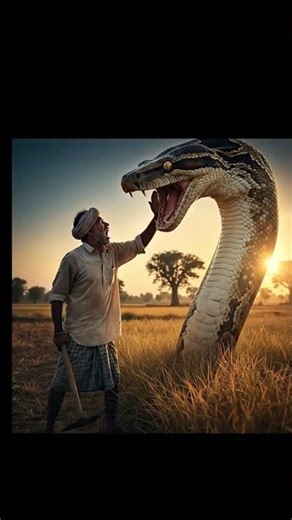 Khet mein mila Duniya ka sabse bada Saanp! 😲 #viral #youtubeshorts