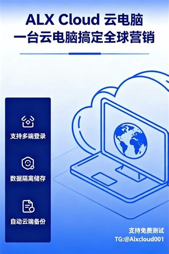 #ALX Cloud云电脑#国外云电脑#免费测试云电脑#虚拟电脑#云电脑网页版#无痕云电脑 TG: @Alxcloud001
