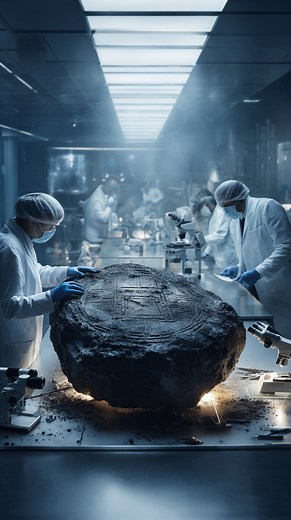 The symbols inside match nothing ever seen on Earth NASA Found a Message Hidden Inside a Meteorite #nasa #message #meteorite | Life's Biggest Questions