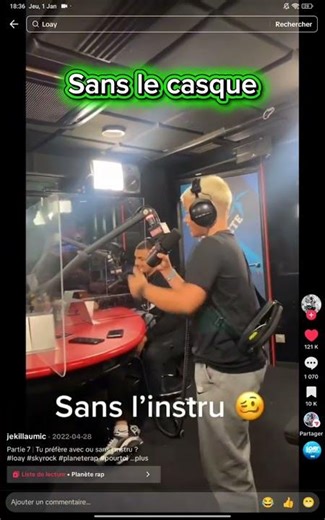 Avec vs sans le casque#planeterap #skyrock #capcut