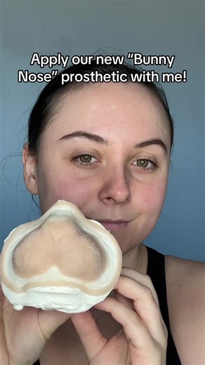 How cute is our new “Bunny Nose” prosthetic?! Available now on our Etsy! #easter #bunny #makeup #prosthetic #easterbunny