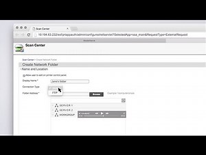Scan Center—Creating a destination for administrators