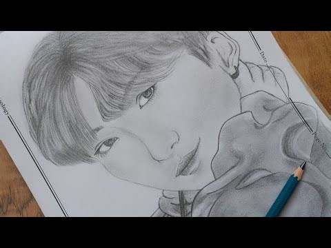 Capturing SUGA 😺 in a Sketch | BTS Fan Art 💜