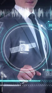 Launch of infographics about satellite communication and internet.