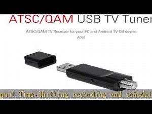 Mygica USB 2.0 TV Tuner with Antenna, ATSC/QAM TV Tuner Stick for PC Laptop Windows Android TV, A68