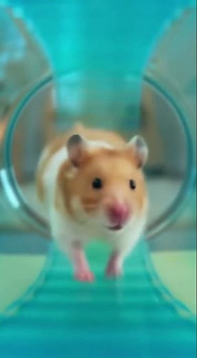 🐹💨 Hamster Running Fast on the Wheel! 😂 | Tiny Speed Machine