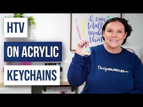 🔥 How to Put HTV on Acrylic Keychains