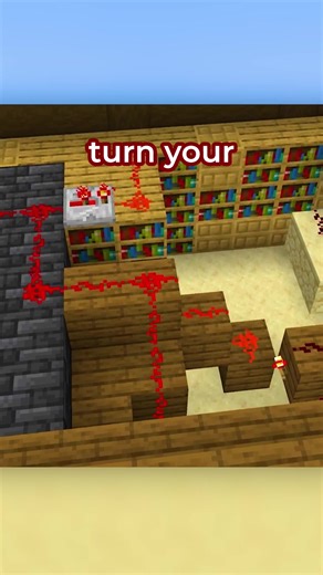 The new Chiseled Bookshelf coming in Minecraft 1.20 has amazing possibilities for hidden redstone bases! #minecraft #minecraft120 #minecraftredstone