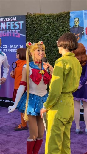 Sailor Moon makes her debut as a meet and greet character at Universal Studios Hollywood for Fan Fest Nights.