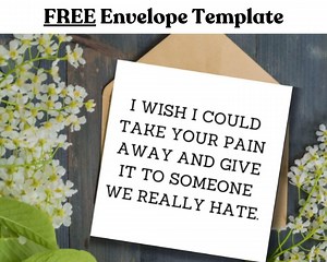 Funny Sympathy Card for Loss Funny Get Well Soon Card for Friend Grief Card Humor for Adult Hilarious Empathy Card Funny Condolence Card - Etsy