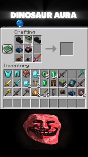 Minecraft me Craft a Dinosaur 😲 #minecraft #mcpc #shorts