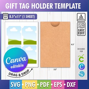 Canva Envelope Svg, Money Envelope, Canva Gift Card Envelope, Gift Tag Envelope, Cricut Gift Card Holder, Png, Cash Envelope Eps, Pdf Dxf - Etsy
