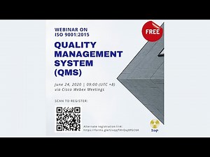 Webinar on ISO 9001:2015 Quality Management System (QMS)