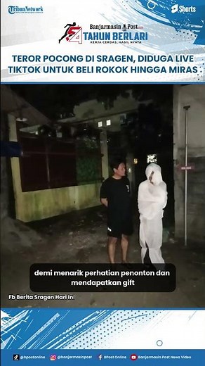 The Pocong Terror in Sragen Revealed, Allegedly Seeking TikTok Gifts, Police Intervene