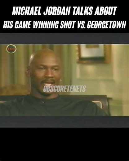 Michael Jordan talks about game winning shot vs. Georgetown #shorts #michaeljordan #nba
