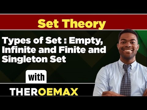 Types of Set: Empty, Infinite and Infinite and Singleton Set