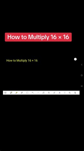 Mastering Multiplication: Learn How to Multiply 16 x 16