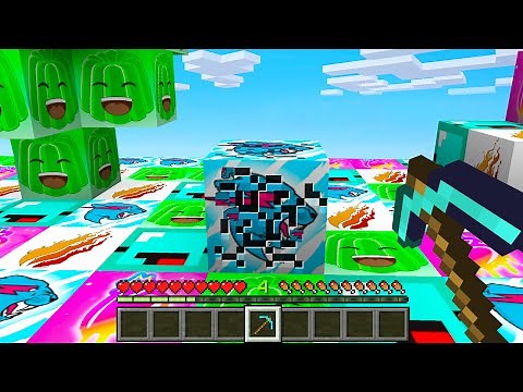 Minecraft BUT All Blocks Are YOUTUBER BLOCKS!