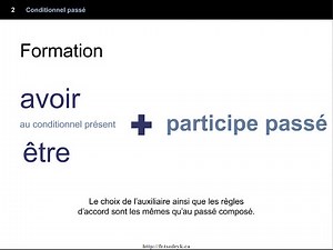 Le conditionnel passé