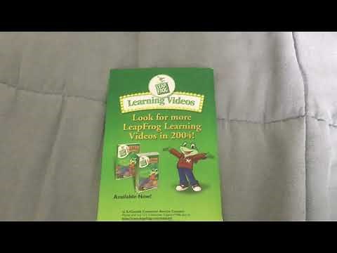 Me showing the Parent Guide insert to LeapFrog Talking Words Factory DVD
