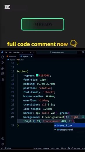 Hover Button using Html and Css #programming #frontenddeveloper #viral #programming