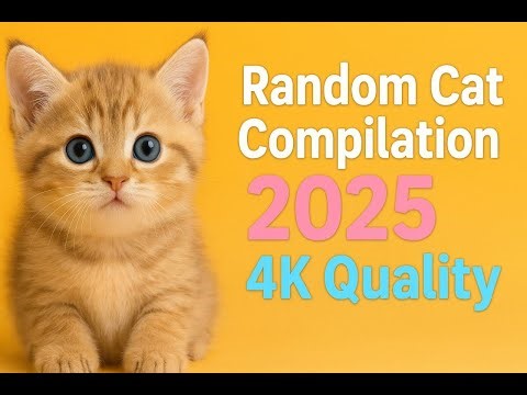 Random Cat Compilation 2025 🐾 | Chill Cat Moments in 4K Ultra HD