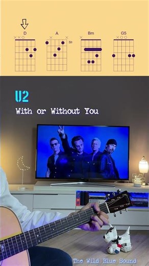 With or Withour You - U2 | Easy Guitar Tutorial 🎸