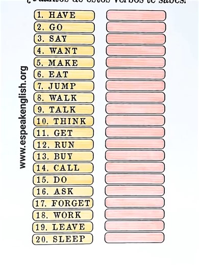 SABIAS ESTOS VERBOS EN INGLES#Europa #Usa #Inglaterra #mexico #España #Belgica #Francia #Irlanda #Suecia #Austria #Noruega #Turquia #inglesfacil #paratii #aprenderingles #fyp #clasesdeingles #inglaterra