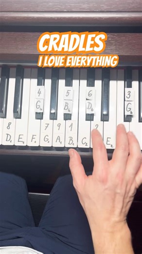 Cradles (I Love Everything) - tutorial #piano #cradles #tutorial