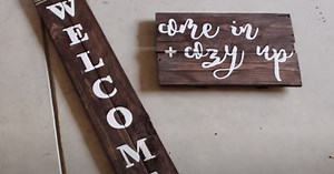 How To Make Your Own DIY Wood Signs - Easy Home Decor Ideas