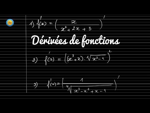 Trois exemples de dérivées de fonctions