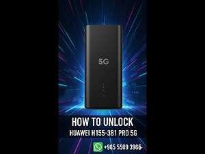 Unlock Any Huawei Router WITH SIMLOCK CODE / h158-381 unlocking / How to unlock h155 pro 5 Black