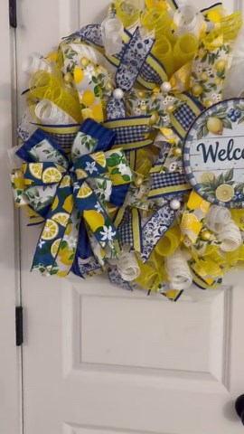 Lemon Welcome Wreath - Etsy