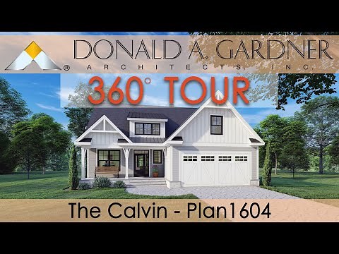 Narrow lot modern farmhouse plan with a two story floor plan | The Calvin
