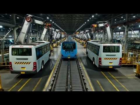 How Giant Buses Are Manufactured in Modern Factories | Industrial Vision
