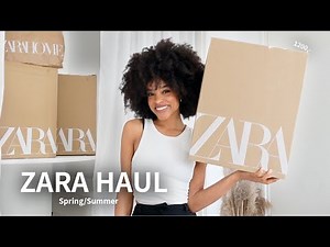 HUGE NEW IN ZARA HAUL 2025 | TRY ON HAUL | SPRING/SUMMER/FEMININE SALE